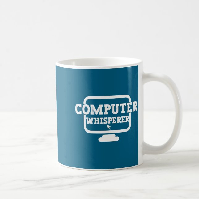 Caneca De Café Computer Whisperer Tech Suprt Nerds Geek Funny N  (Direita)
