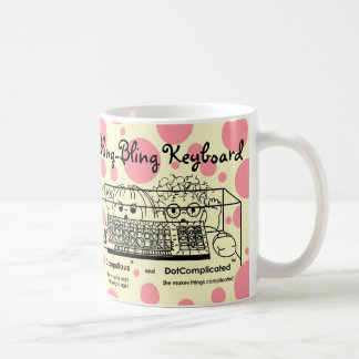 Caneca De Café Computious & DotComplicated (TM) Bling-Bling