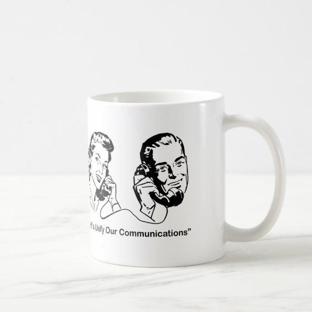 Caneca De Café Comunicação Humorous Telecom Unificado (Direita)