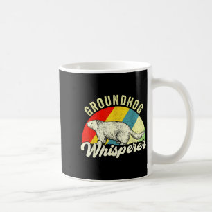 Caneca De Café Comunicador de Marmota Vintage Dia da Marmota Home