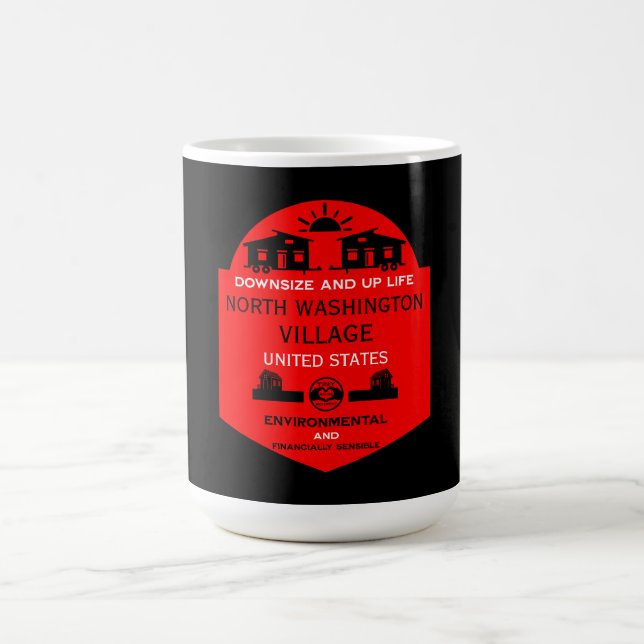 Caneca De Café Comunidades de Casa Pequena Editáveis (Centro)