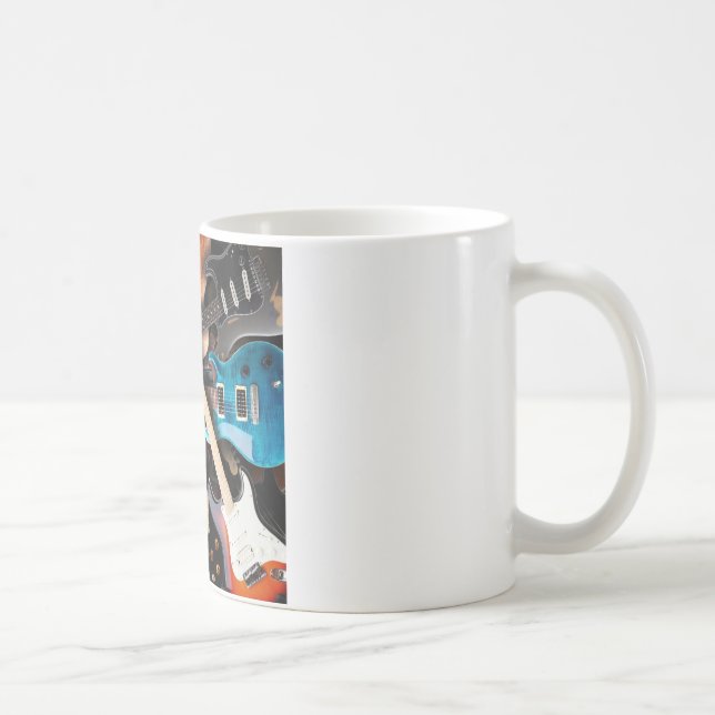 Caneca De Café Conceito das guitarra elétricas (Direita)
