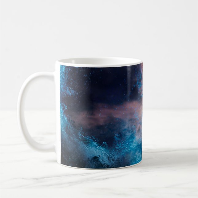 Caneca De Café Conceito de arte no conceito de "tsunami de Bangko (Esquerda)