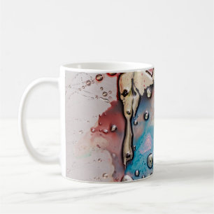 Caneca De Café Conceito trabalho de arte de pintura abstrato