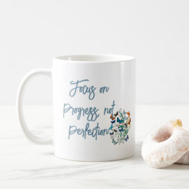 Caneca De Café Concentre-se no progresso, não na perfeição