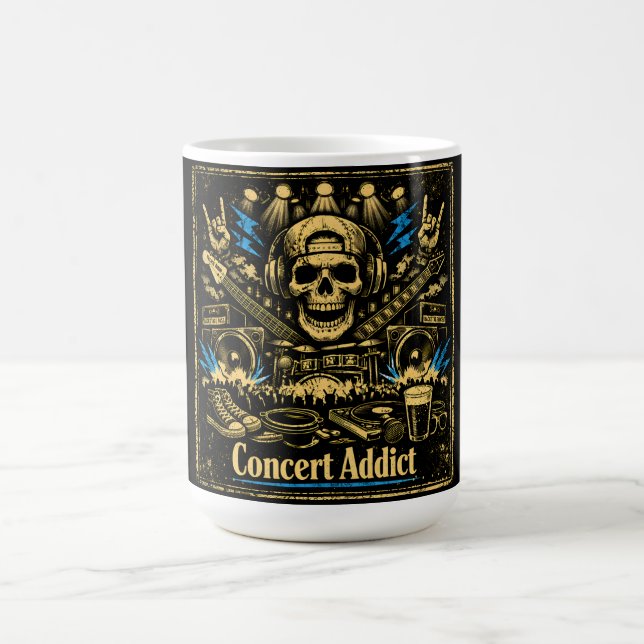 Caneca De Café Concert Addict – Live Music Fan Culture (Centro)