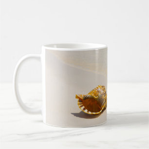 Caneca De Café Conch Shell na praia 3