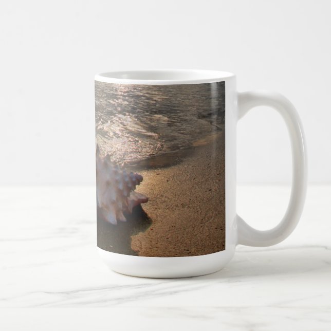 Caneca De Café Conch Shell na praia | St Augustine, Fl (Direita)