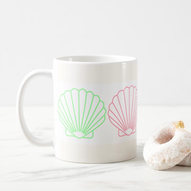 Caneca De Café Conchas (Com Donut)