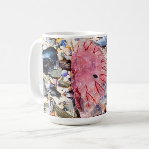 Caneca De Café Conchas do Mar Gellyfish Ocean Beach View