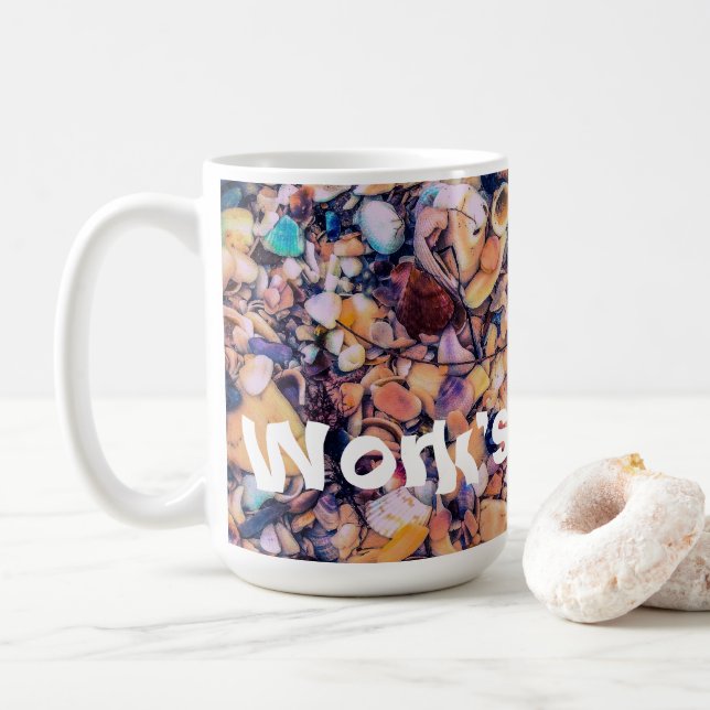 Caneca De Café Conchas e bolhas (Com Donut)