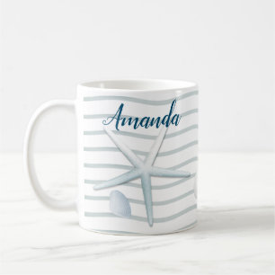 Caneca De Café Conchas e Pérolas