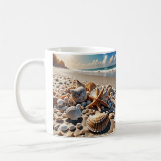 Caneca De Café Conchas na praia Mug