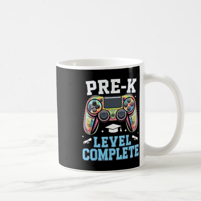 Caneca De Café Concluído Nível Pré-escolar Último Dia de Aula Gra (Direita)
