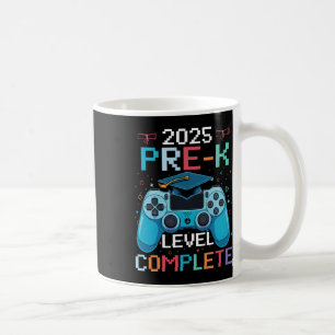 Caneca De Café Concluído o Nível Pré-escolar, Garoto Videojogador