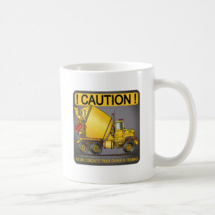 Caneca de café concreta futura do camionista