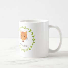 Caneca De Café Concurso de Casamento de Gatos Florestais Rustic B