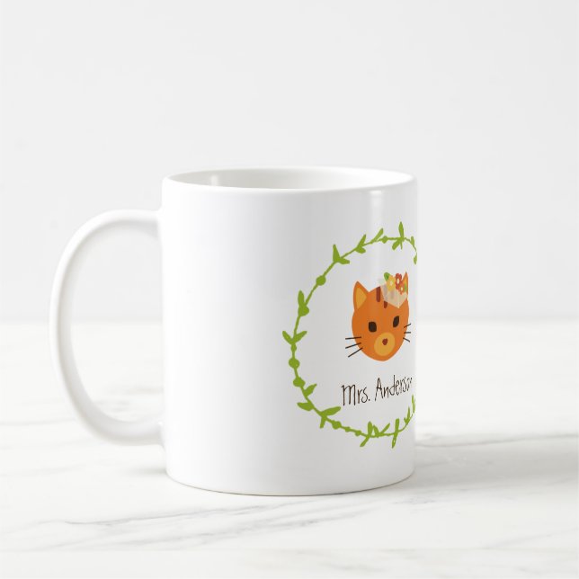 Caneca De Café Concurso de Casamento de Gatos Florestais Rustic B (Esquerda)