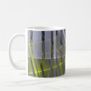 Caneca De Café Condecoração geométrica brilhante listrada