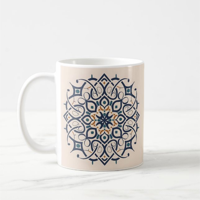 Caneca De Café Condecorações Andaluzas marroquinas, Mandala-Patte (Esquerda)