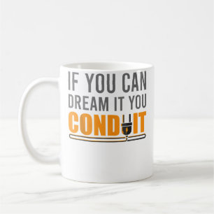Caneca De Café Conduíte de Sonho I Eletricista Técnico Eletrônico