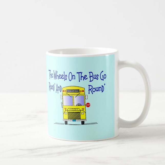 Caneca De Café Condutor de autocarro "as rodas no ônibus " (Direita)