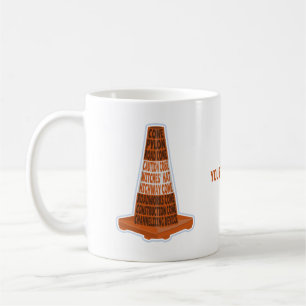 Caneca De Café Cone Orange Taraffic cone