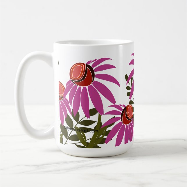 Caneca de Café Coneflower (Esquerda)