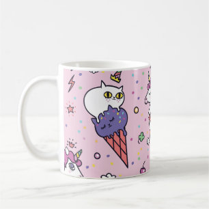 Caneca De Café Cones de Sorvete de animais