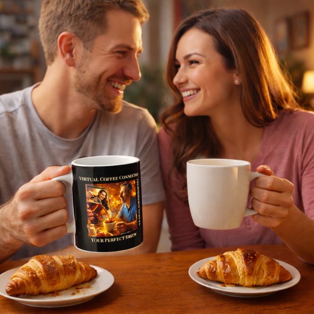 Caneca De Café Conexão de Café Virtual (Criador carregado)