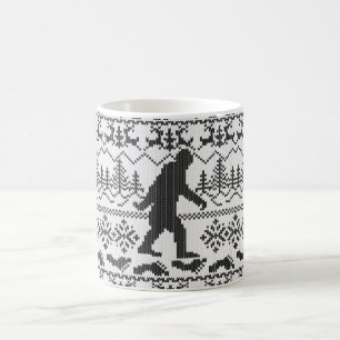 Caneca De Café Confecção de malhas feia ida da camisola do Nata