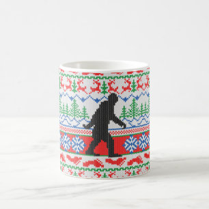 Caneca De Café Confecção de malhas feia ida da camisola do Natal