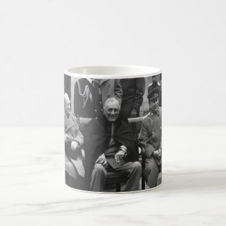 Caneca De Café Conferência de Ialta Roosevelt Stalin Churchill 19