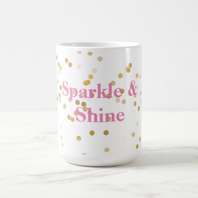 Caneca De Café Confetti Dourado Branco (Centro)