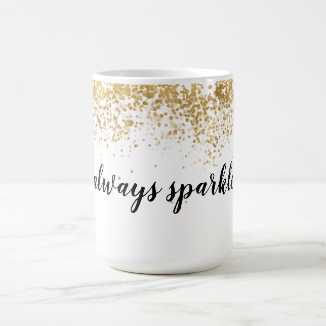 Caneca De Café Confetti Sparkle Dourado (Centro)