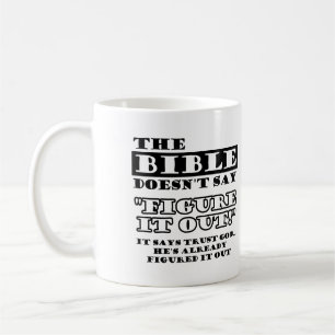 Caneca De Café Confiança Cristã Deus Tem Isso Resolvido