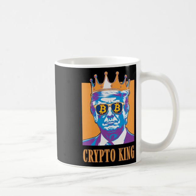 Caneca De Café Confiança Em Matemática Do Rei Trump Bitcurrency,  (Direita)