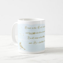 Confiança no Lorde Proverbs Calliografia Mug