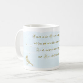 Caneca De Café Confiança no Lorde Proverbs Calliografia Mug