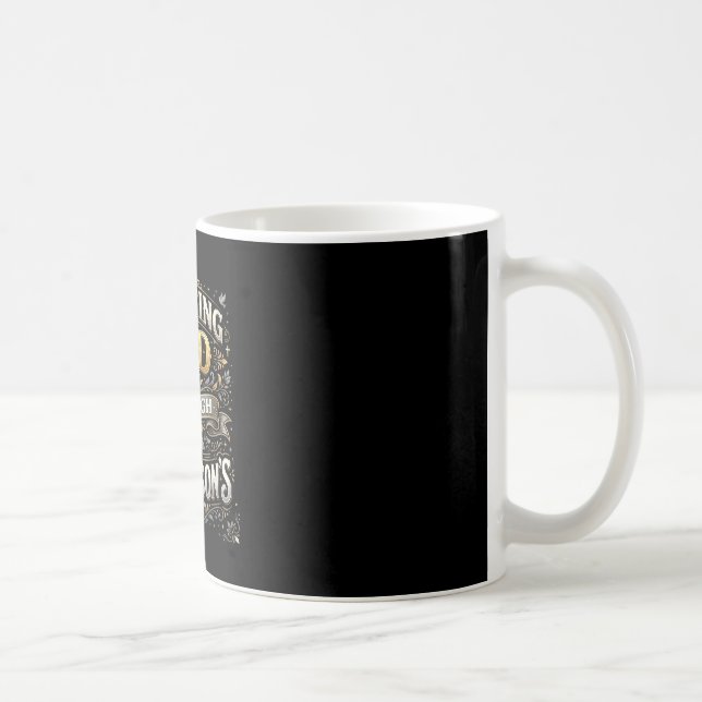 Caneca De Café Confiando em Deus através da conscientização do Pa (Direita)