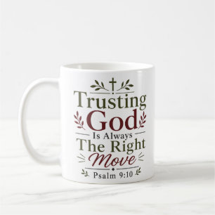 Caneca De Café Confiar em Deus é Sempre a Decisão Certa Fé