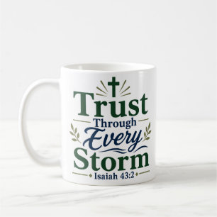 Caneca De Café Confie Através de Todas as Tempestades Devocional 