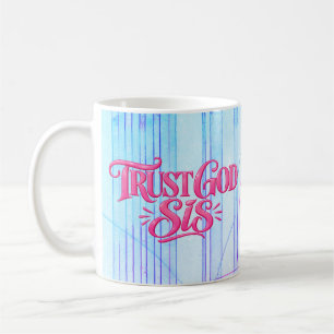 Caneca De Café Confie em Deus Irmã, Ele te tem