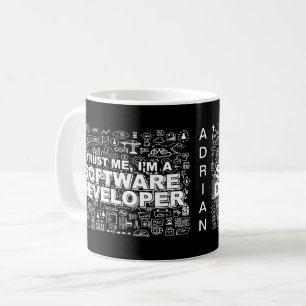 Caneca De Café Confie em mim sou um desenvolvedor de software