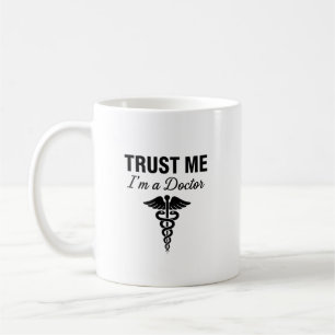 Caneca De Café Confie em Mim Sou um Design Médico Divertido