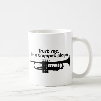 Caneca De Café Confie em mim, sou um jogador de trompetes