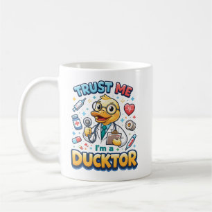 Caneca De Café Confie em Mim, Sou um Patoctor Dia Divertido do Mé