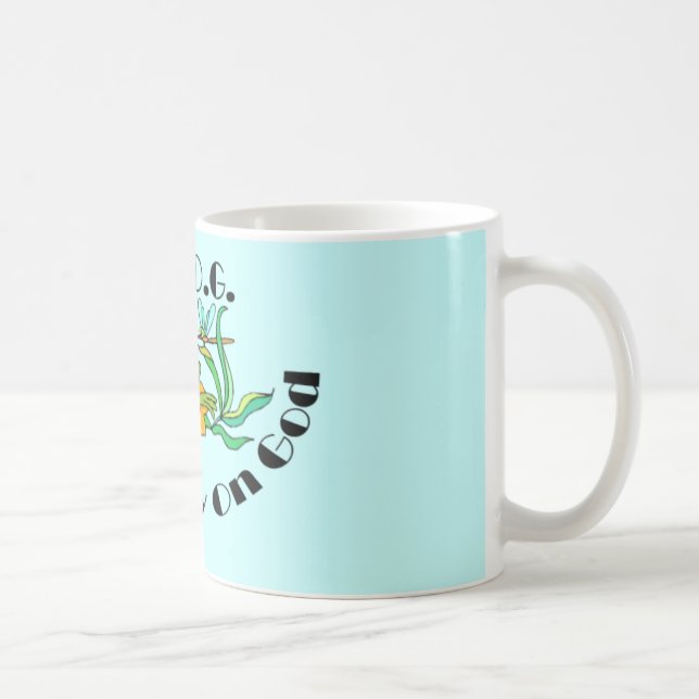 Caneca De Café Confie inteiramente no deus (Direita)