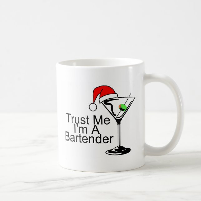 Caneca De Café Confie-me Im um barman Martini (Direita)