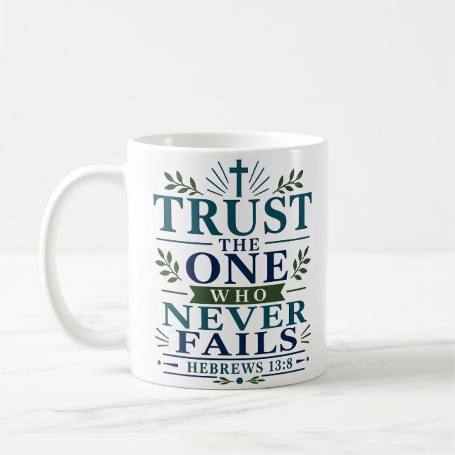 Caneca De Café Confie Naquele Que Nunca Falha Devoção Diária de F (Esquerda)